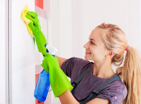 Carpet cleaning safety equipment and protective work setup