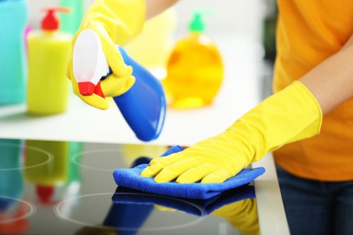 Explaining a service concern to a carpet cleaning team